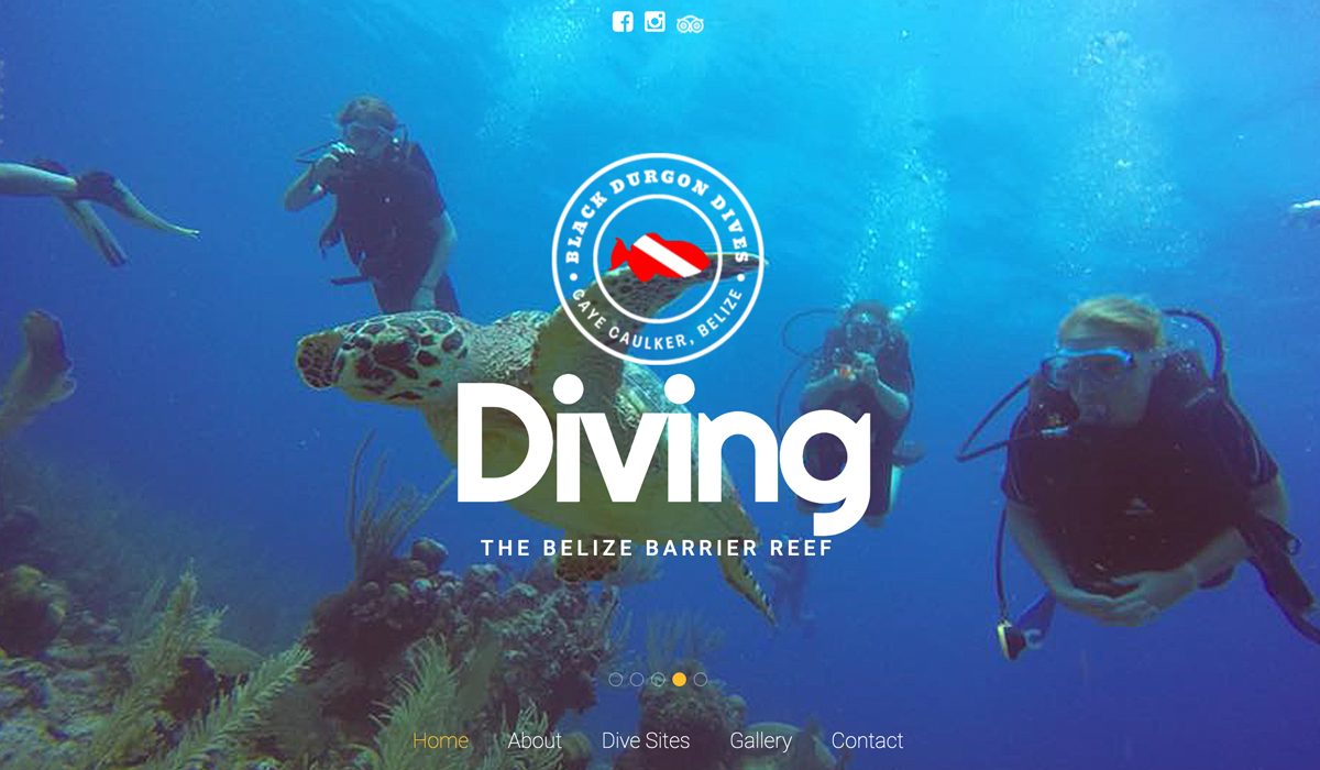 Black Durgon Diving Website